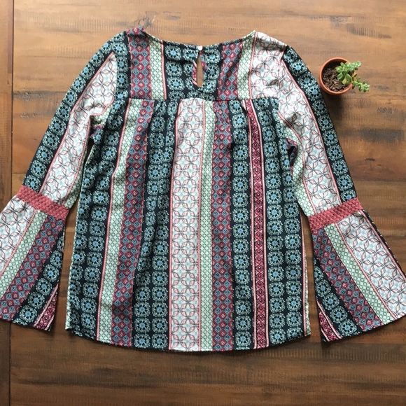 Claudia Richard Boho Long Sleeve Top, S - Picture 2 of 10